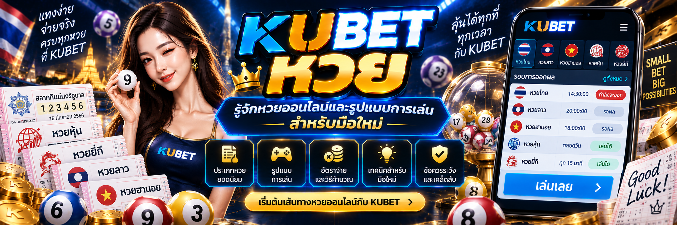 kubet หวย รู้จักหวยออนไลน์และรูปแบบการเล่นสำหรับมือใหม่