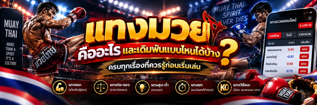 แทงมวย คืออะไร และเดิมพันแบบไหนได้บ้าง