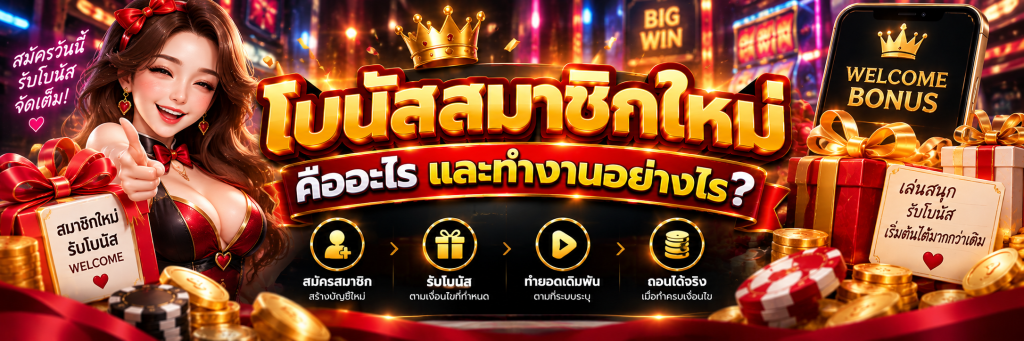 โบนัสสมาชิกใหม่ คืออะไร และทำงานอย่างไร